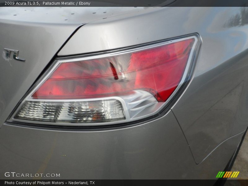 Palladium Metallic / Ebony 2009 Acura TL 3.5