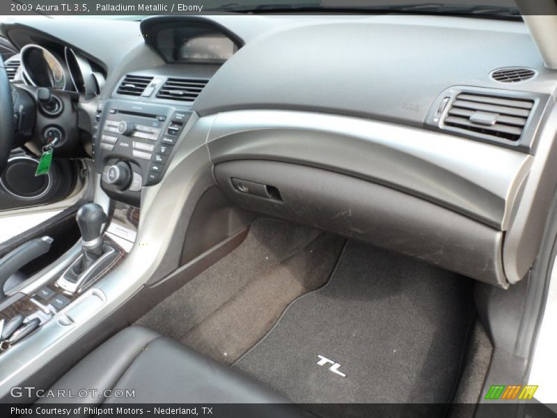 Palladium Metallic / Ebony 2009 Acura TL 3.5