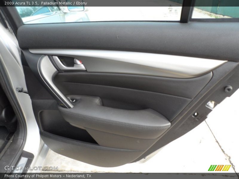 Palladium Metallic / Ebony 2009 Acura TL 3.5