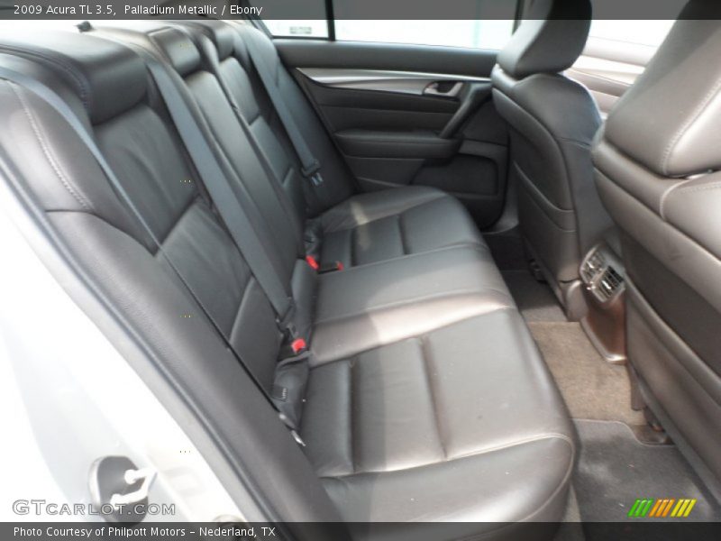 Palladium Metallic / Ebony 2009 Acura TL 3.5