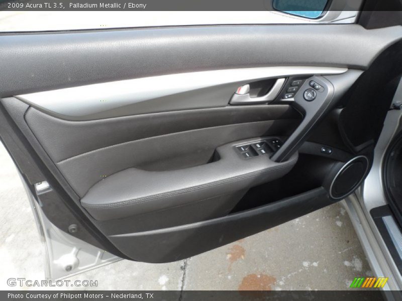 Palladium Metallic / Ebony 2009 Acura TL 3.5