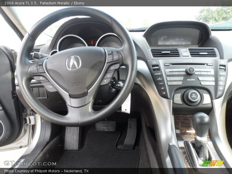 Palladium Metallic / Ebony 2009 Acura TL 3.5
