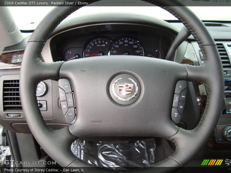 Radiant Silver / Ebony 2009 Cadillac DTS Luxury