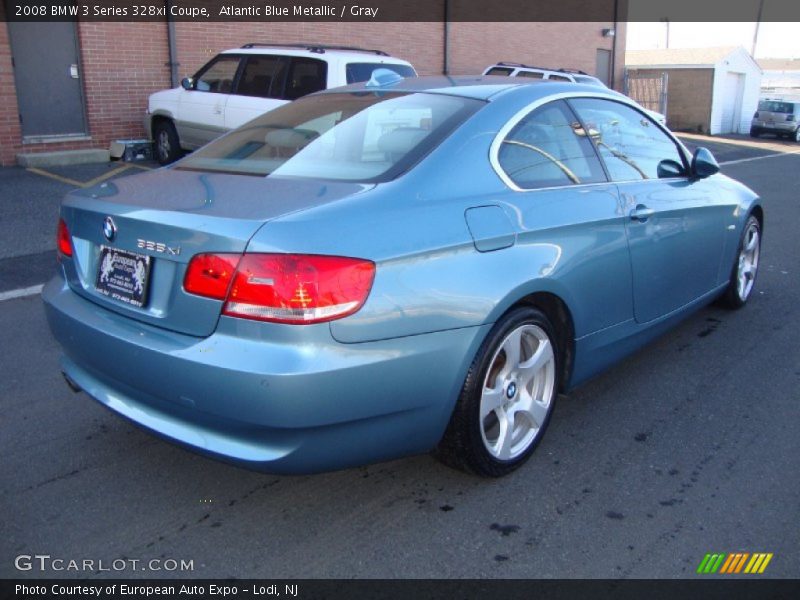 Atlantic Blue Metallic / Gray 2008 BMW 3 Series 328xi Coupe