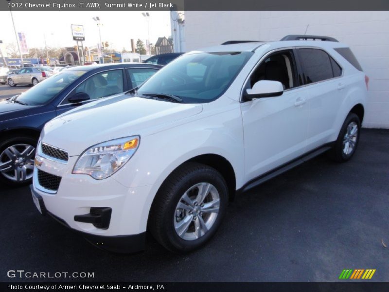 Summit White / Jet Black 2012 Chevrolet Equinox LT AWD