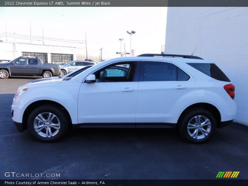 Summit White / Jet Black 2012 Chevrolet Equinox LT AWD