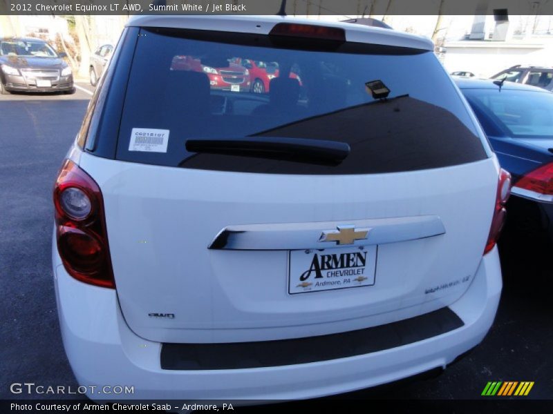 Summit White / Jet Black 2012 Chevrolet Equinox LT AWD