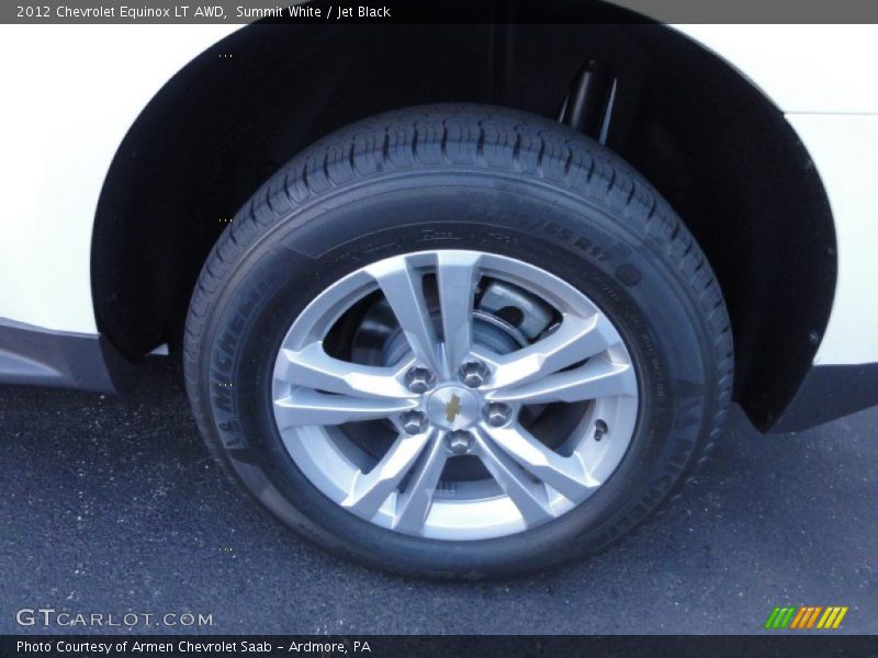 Summit White / Jet Black 2012 Chevrolet Equinox LT AWD