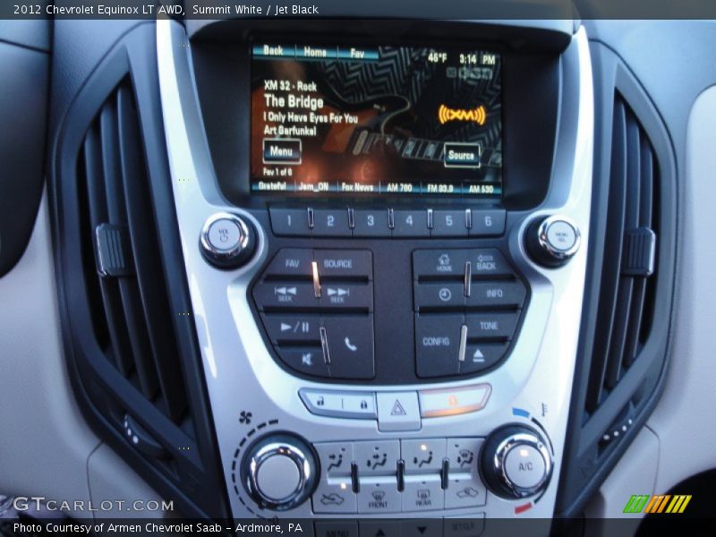 Summit White / Jet Black 2012 Chevrolet Equinox LT AWD