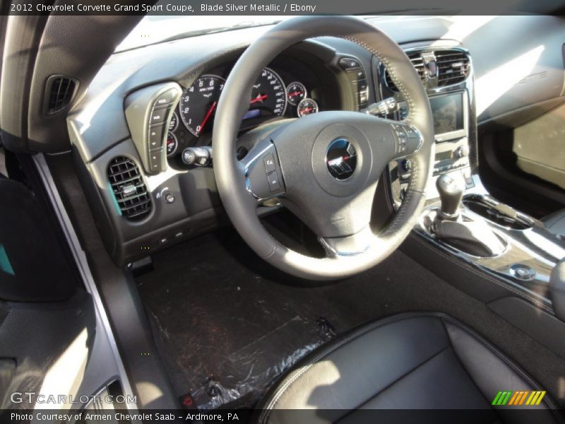 Blade Silver Metallic / Ebony 2012 Chevrolet Corvette Grand Sport Coupe