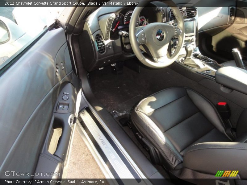 Blade Silver Metallic / Ebony 2012 Chevrolet Corvette Grand Sport Coupe
