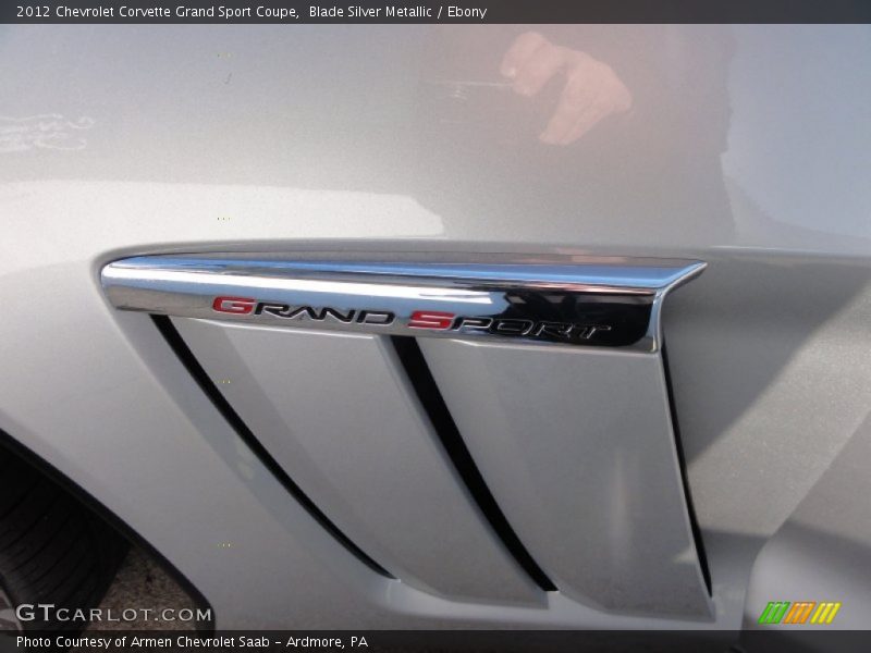 Blade Silver Metallic / Ebony 2012 Chevrolet Corvette Grand Sport Coupe