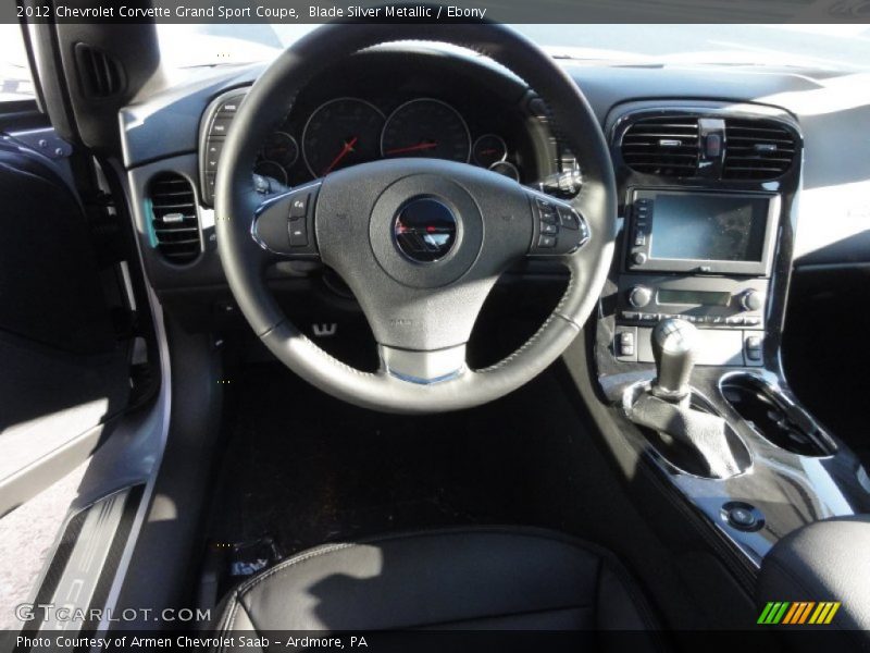 Blade Silver Metallic / Ebony 2012 Chevrolet Corvette Grand Sport Coupe