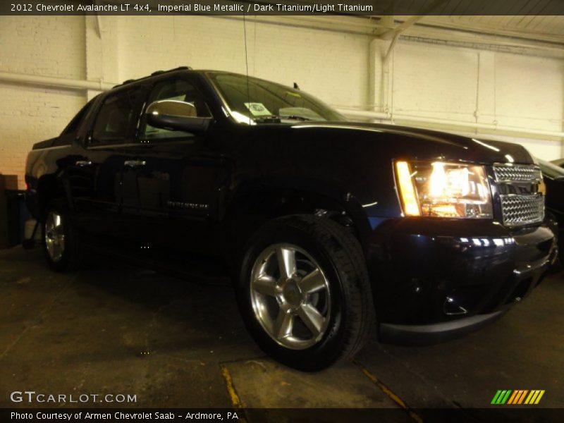 Imperial Blue Metallic / Dark Titanium/Light Titanium 2012 Chevrolet Avalanche LT 4x4