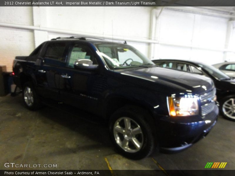 Imperial Blue Metallic / Dark Titanium/Light Titanium 2012 Chevrolet Avalanche LT 4x4