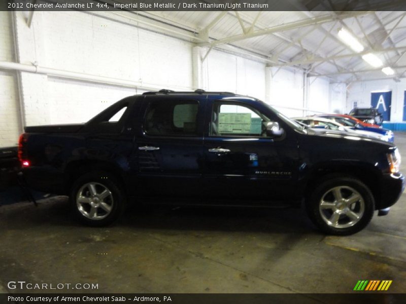 Imperial Blue Metallic / Dark Titanium/Light Titanium 2012 Chevrolet Avalanche LT 4x4