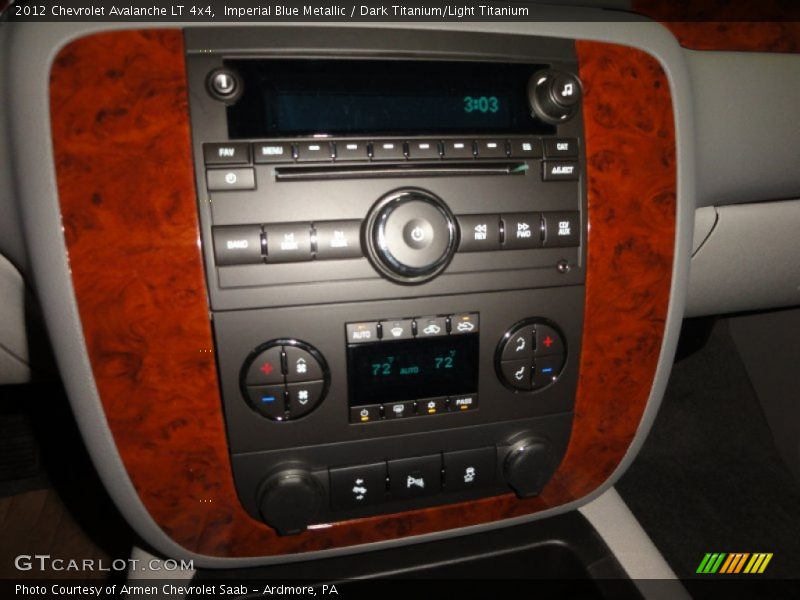 Imperial Blue Metallic / Dark Titanium/Light Titanium 2012 Chevrolet Avalanche LT 4x4