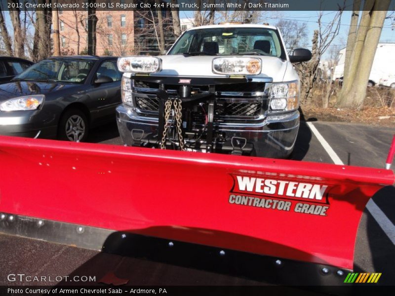Summit White / Dark Titanium 2012 Chevrolet Silverado 2500HD LS Regular Cab 4x4 Plow Truck