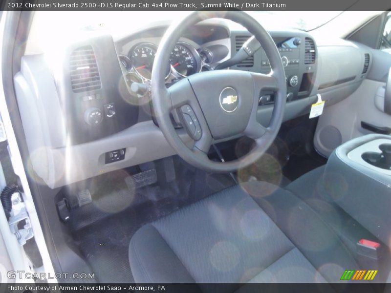 Summit White / Dark Titanium 2012 Chevrolet Silverado 2500HD LS Regular Cab 4x4 Plow Truck