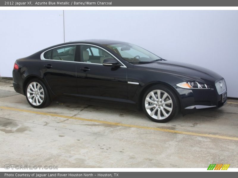 Azurite Blue Metallic / Barley/Warm Charcoal 2012 Jaguar XF
