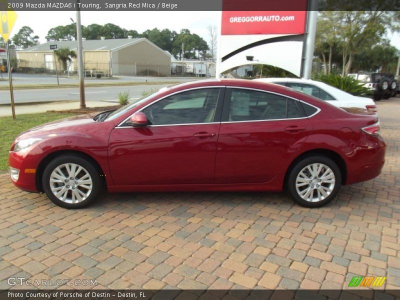 Sangria Red Mica / Beige 2009 Mazda MAZDA6 i Touring