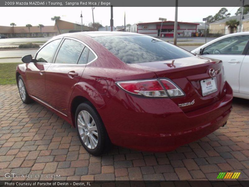 Sangria Red Mica / Beige 2009 Mazda MAZDA6 i Touring