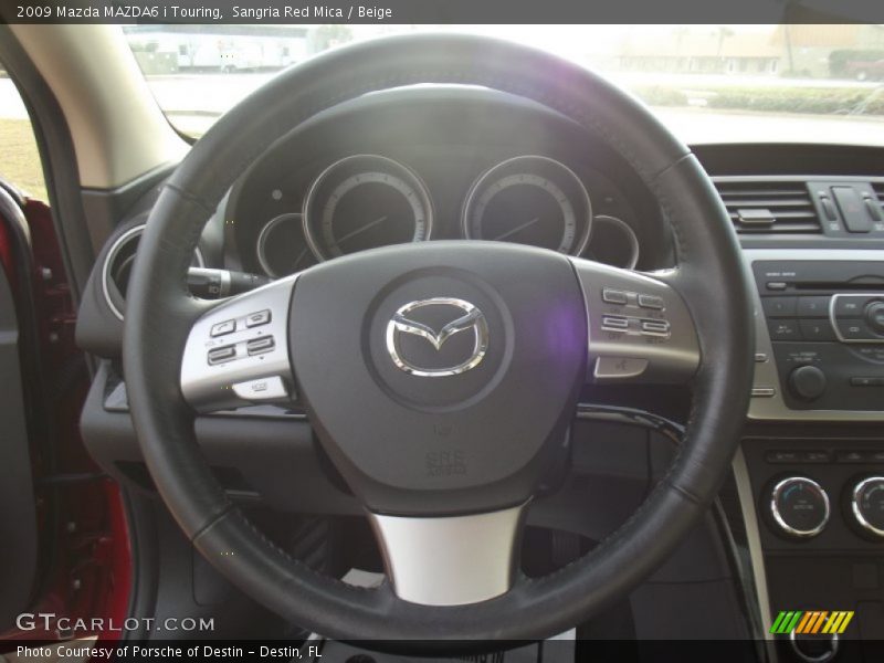 Sangria Red Mica / Beige 2009 Mazda MAZDA6 i Touring