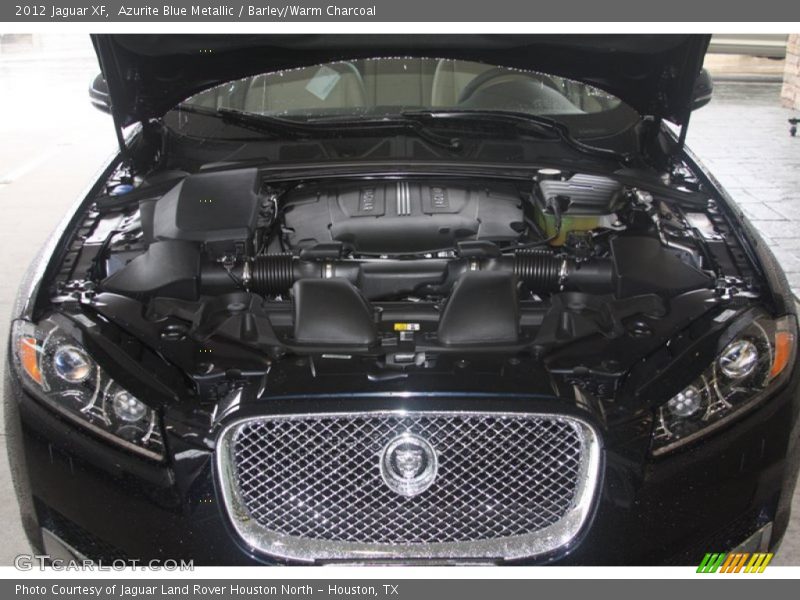 Azurite Blue Metallic / Barley/Warm Charcoal 2012 Jaguar XF