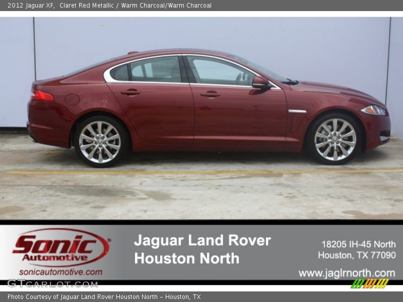 Claret Red Metallic / Warm Charcoal/Warm Charcoal 2012 Jaguar XF