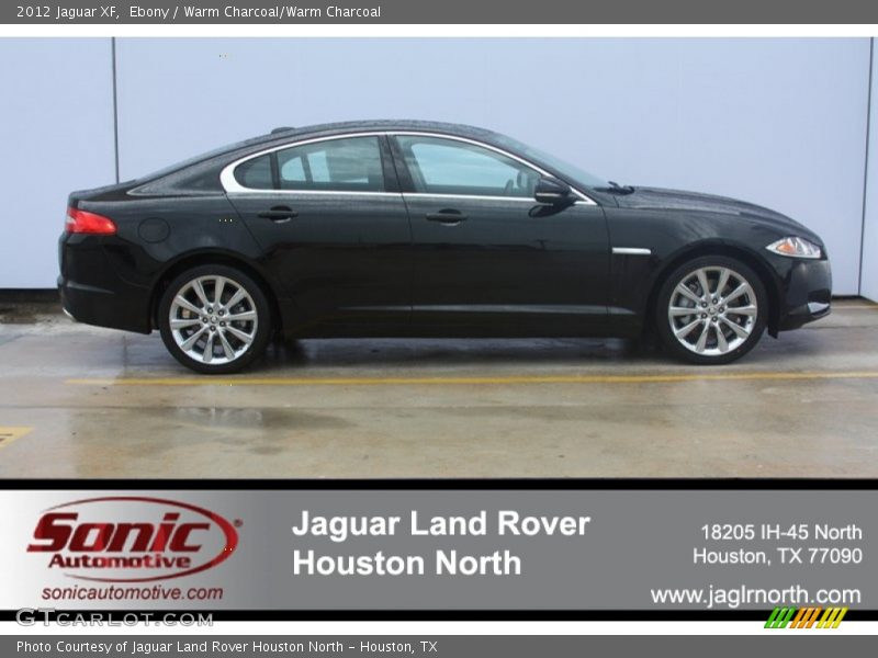 Ebony / Warm Charcoal/Warm Charcoal 2012 Jaguar XF