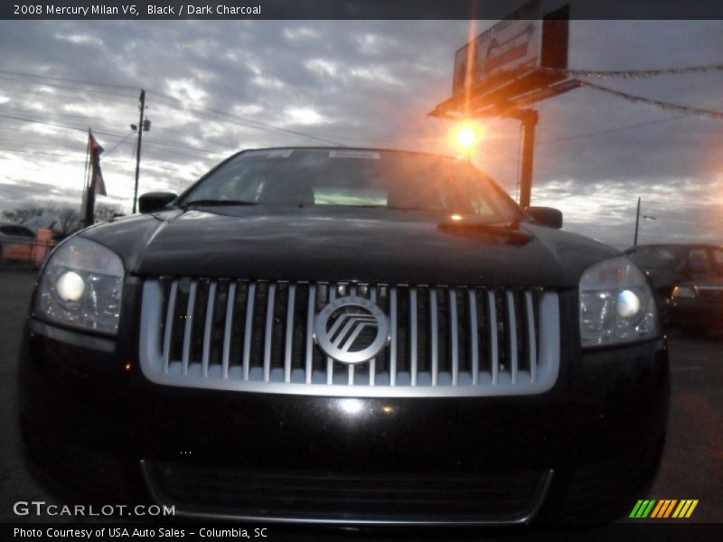 Black / Dark Charcoal 2008 Mercury Milan V6