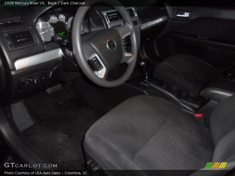 Black / Dark Charcoal 2008 Mercury Milan V6