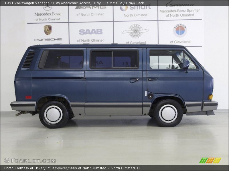 Orly Blue Metallic / Gray/Black 1991 Volkswagen Vanagon GL w/Wheelchair Access