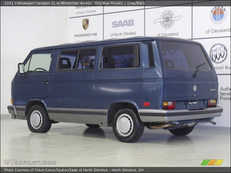 Orly Blue Metallic / Gray/Black 1991 Volkswagen Vanagon GL w/Wheelchair Access