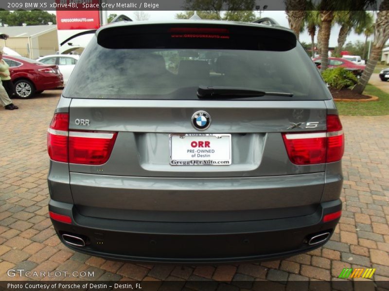 Space Grey Metallic / Beige 2009 BMW X5 xDrive48i