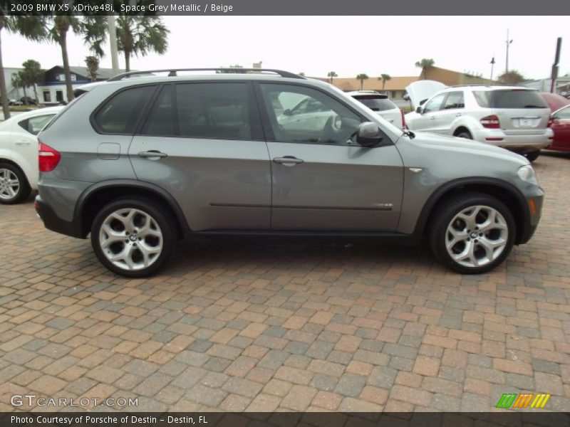 Space Grey Metallic / Beige 2009 BMW X5 xDrive48i