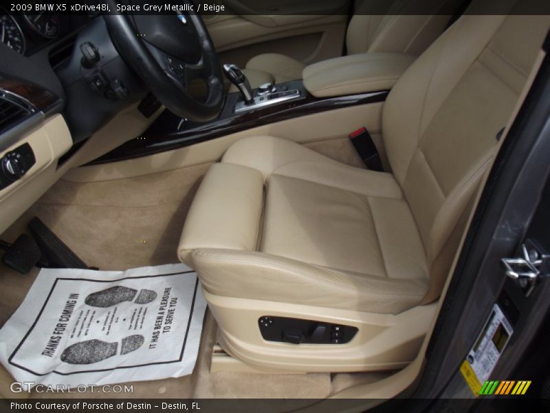 Space Grey Metallic / Beige 2009 BMW X5 xDrive48i