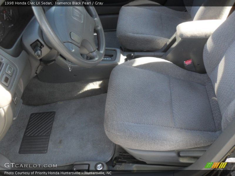 Flamenco Black Pearl / Gray 1998 Honda Civic LX Sedan