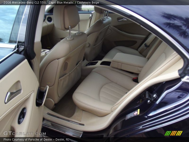 Capri Blue Metallic / Cashmere Beige 2008 Mercedes-Benz CLS 550