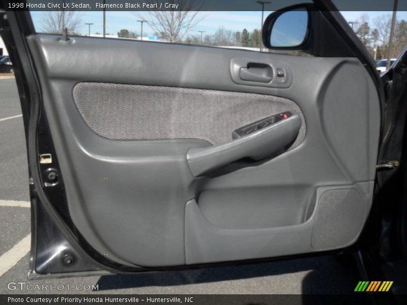 Flamenco Black Pearl / Gray 1998 Honda Civic LX Sedan