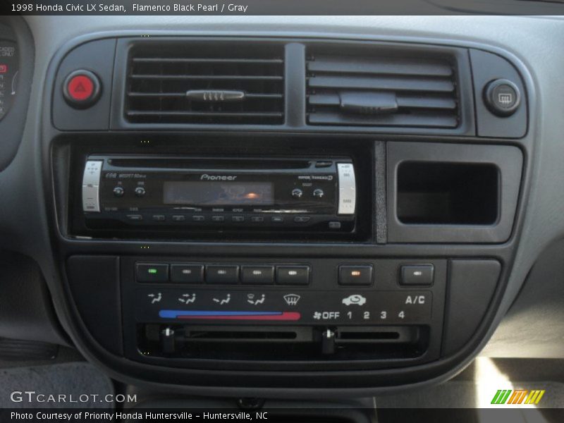 Flamenco Black Pearl / Gray 1998 Honda Civic LX Sedan