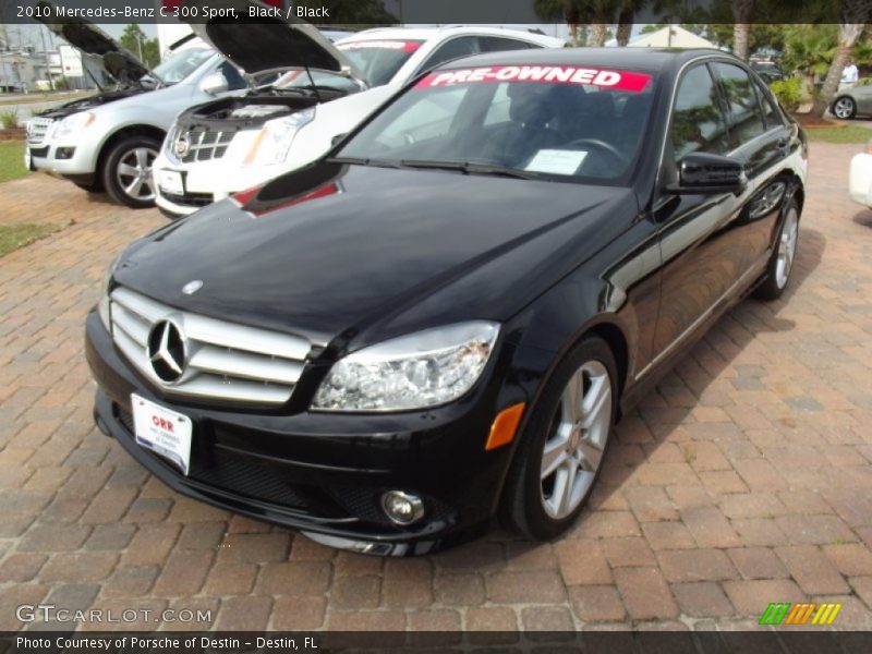 Black / Black 2010 Mercedes-Benz C 300 Sport