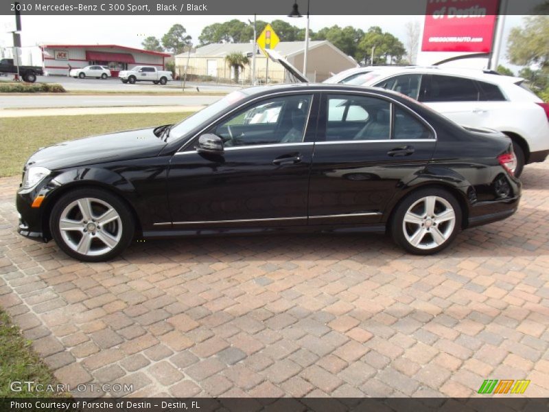 Black / Black 2010 Mercedes-Benz C 300 Sport