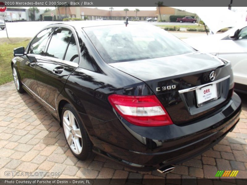 Black / Black 2010 Mercedes-Benz C 300 Sport