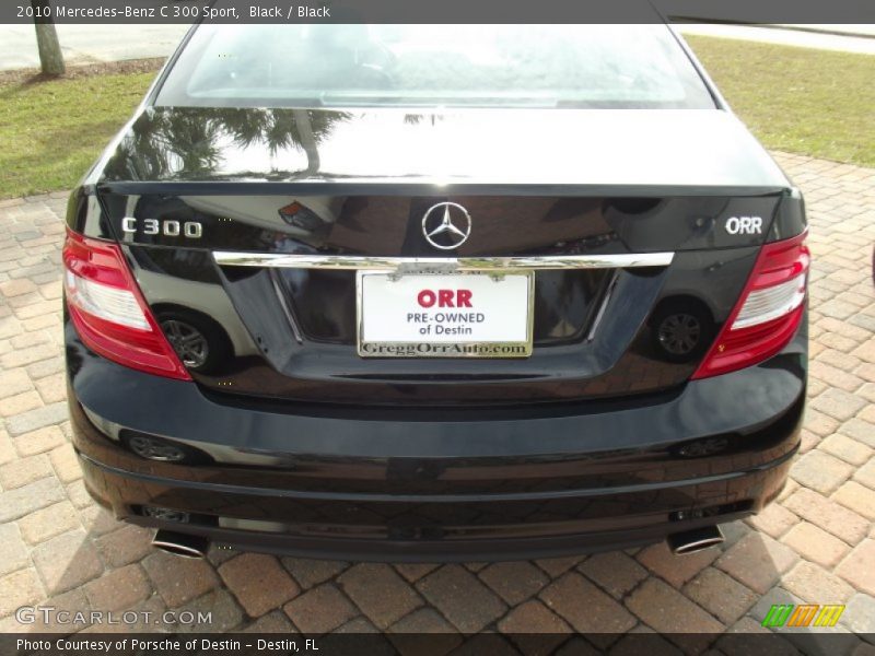 Black / Black 2010 Mercedes-Benz C 300 Sport