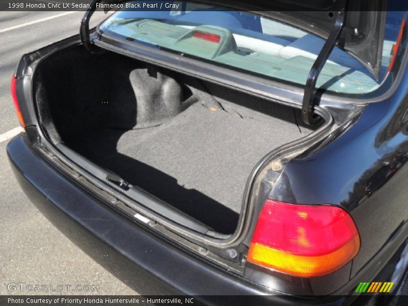 Flamenco Black Pearl / Gray 1998 Honda Civic LX Sedan