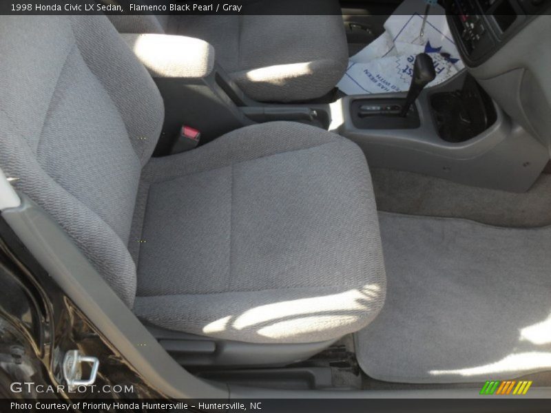 Flamenco Black Pearl / Gray 1998 Honda Civic LX Sedan