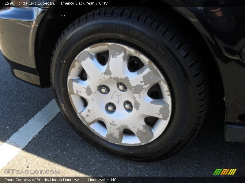 Flamenco Black Pearl / Gray 1998 Honda Civic LX Sedan