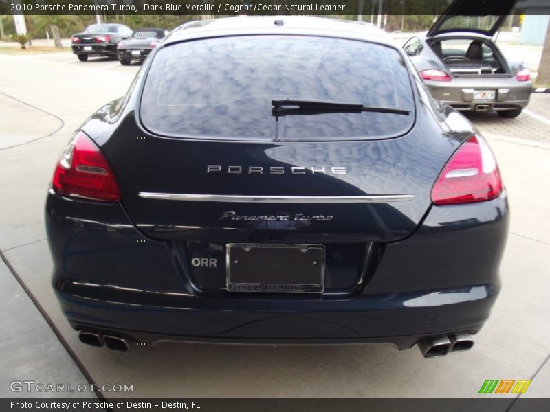 Dark Blue Metallic / Cognac/Cedar Natural Leather 2010 Porsche Panamera Turbo