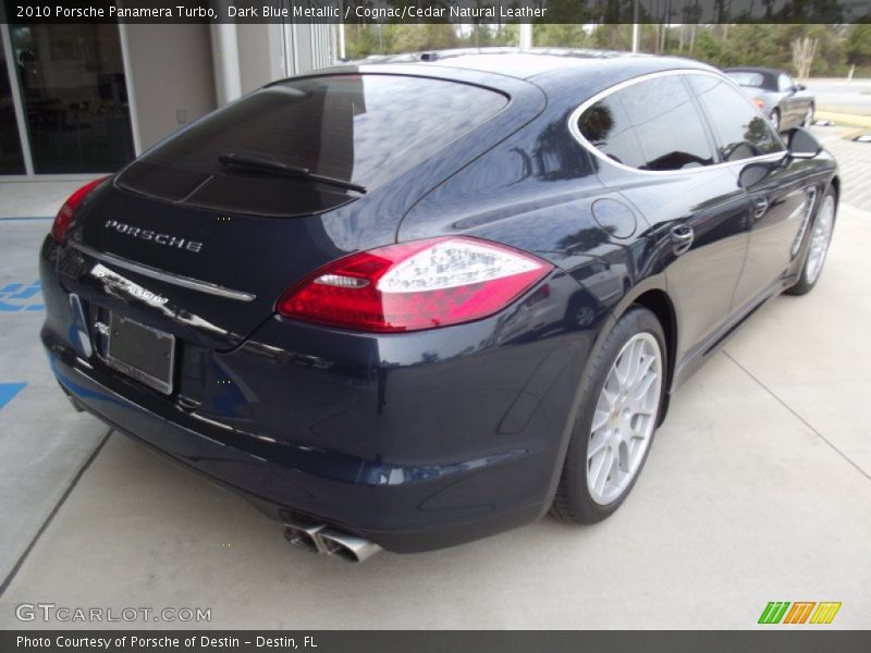 Dark Blue Metallic / Cognac/Cedar Natural Leather 2010 Porsche Panamera Turbo